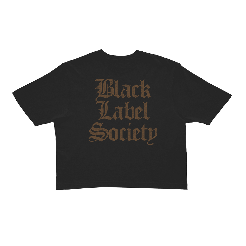 Olde English Brown BLS Black Crop Top | Womens and childrens