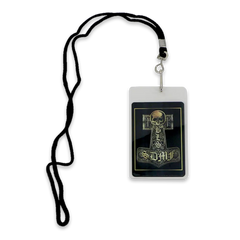 Lanyard with skull and hammer ID badge for 2013 BLS VIP Laminate product