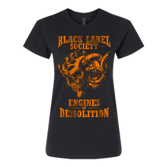 Engines Of Demolition Skully Ladies Tee