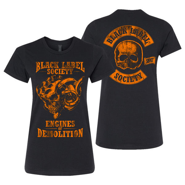 Engines Of Demolition Skully Ladies Tee