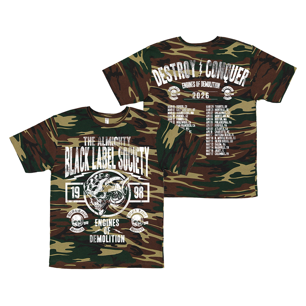Engines Of Demolition Camo Tour Tee | All | Black Label Society US