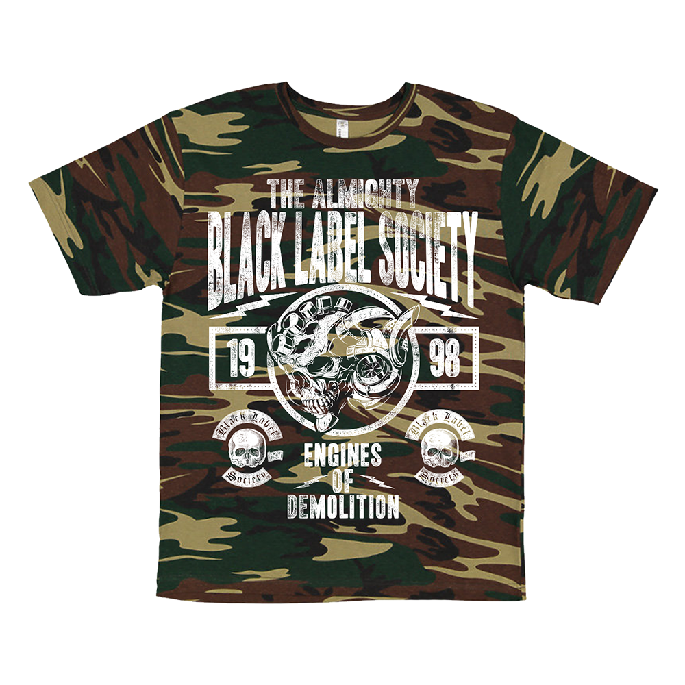 Engines Of Demolition Camo Tour Tee | Black Label Society US