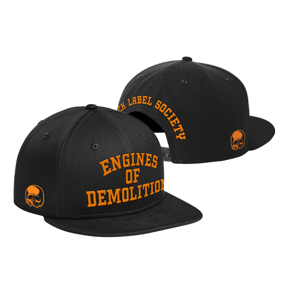 Engines Of Demolition Black Snapback Hat