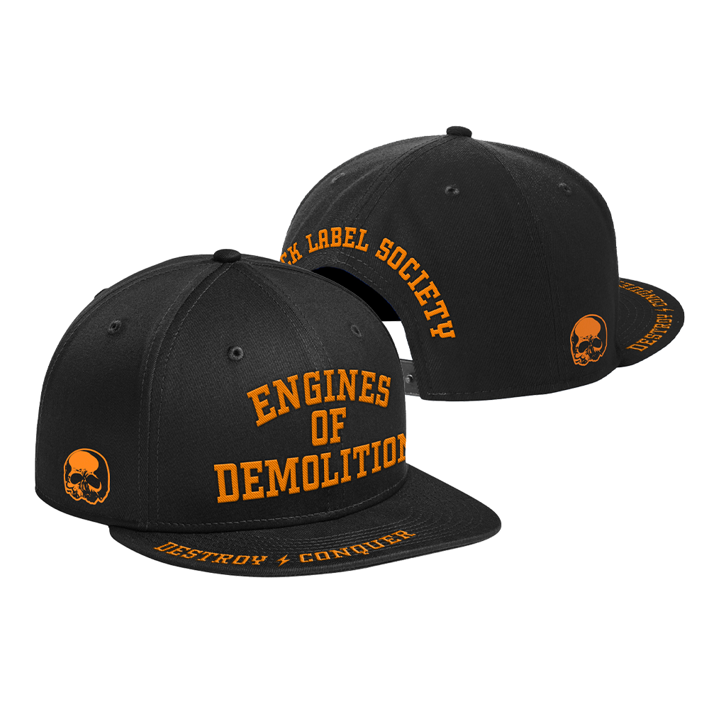 Engines Of Demolition Deluxe Black Snapback Hat | Black Label