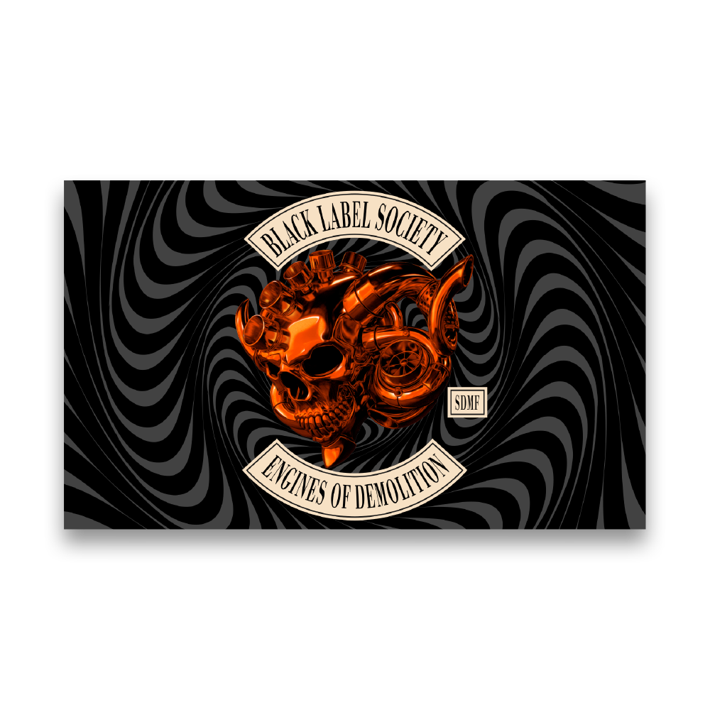 Engines Of Demolition Wall Flag | Engines of Demolition | Black Label ...