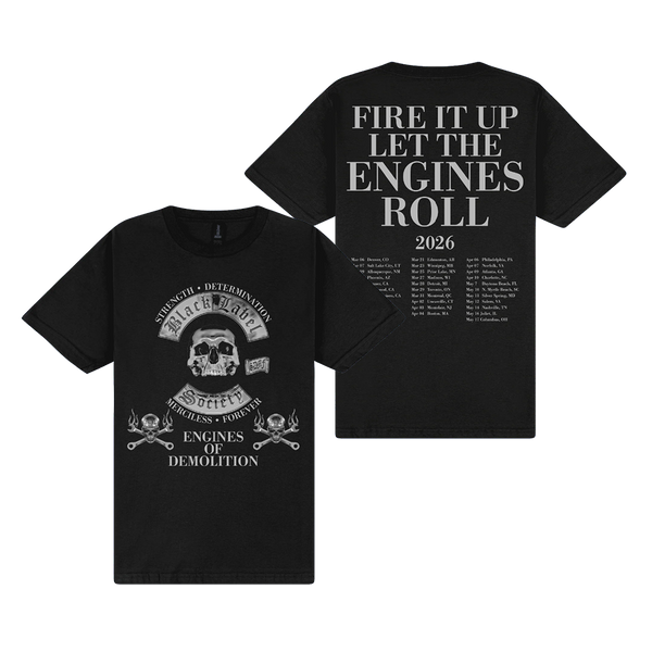 Engines Of Demolition Black Tour Tee