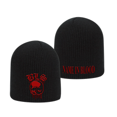 Name In Blood Embroidered Beanie