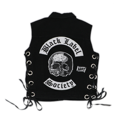 Black Label Society Patches Black Denim Vest