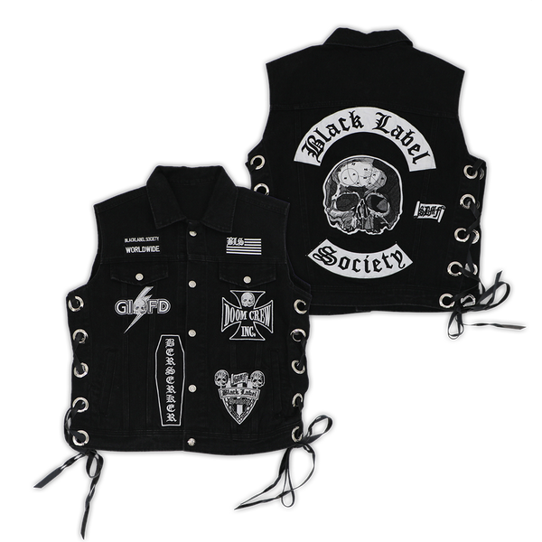 Black Label Society Patches Black Denim Vest