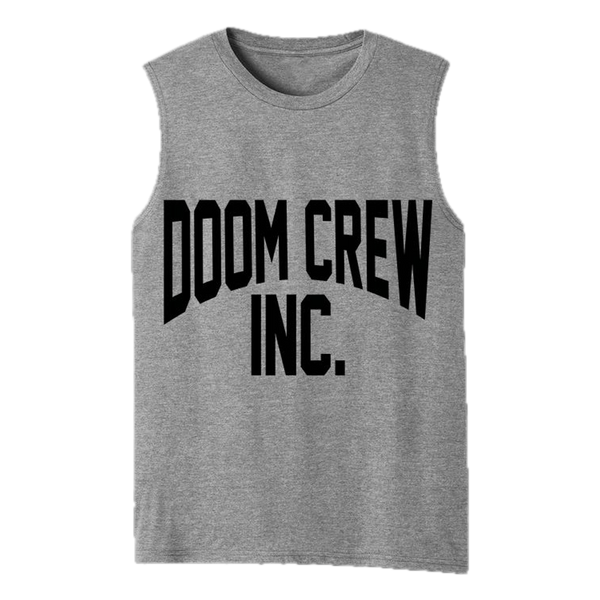 Doom Crew Grey Athletic Muscle Tee