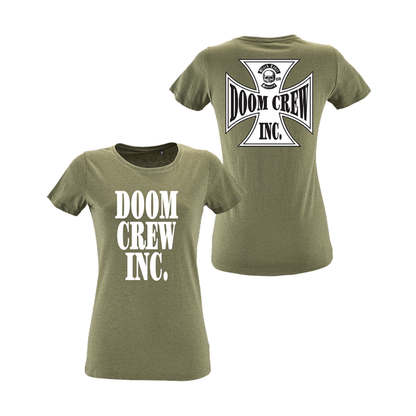 Doom Crew Inc. Women's Military Green Tee
