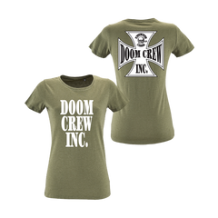 Doom Crew Inc. Women's Military Green Tee