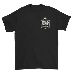 Black Beerzerker Bottle Tee featuring a small logo in the chest area