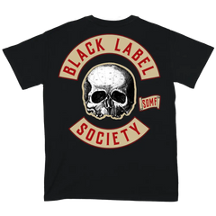 Black Label Society Beerzerker Tee featuring skull logo and text design on black t-shirt