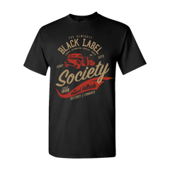 Black T-shirt featuring vintage Black Label Society graphic for Blessed Hellride Rat design