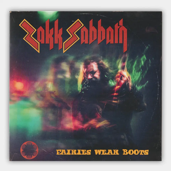 Album cover for Fairies Wear Boots by Zakk Sabbath in vibrant psychedelic colors