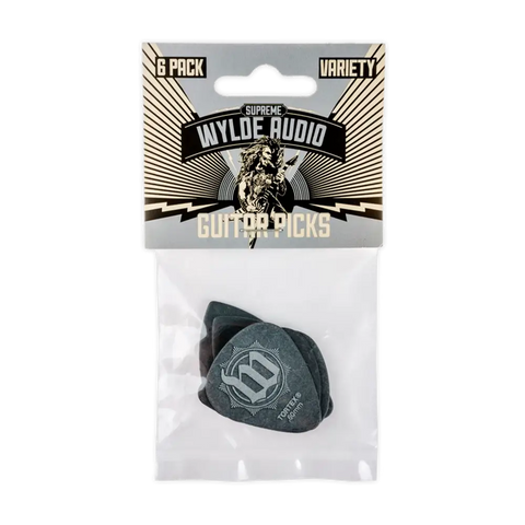 Guitar Pick Variety Pack featuring Myloe Audio branded picks in a plastic package