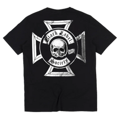 Black T-Shirt with Rib Cage Logo and Skull for Black Label Society Fans