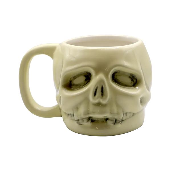 Ceramic skull mug named Skully Mug O’Doom inspired by Black Label Society design