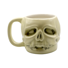 Ceramic skull mug named Skully Mug O’Doom inspired by Black Label Society design