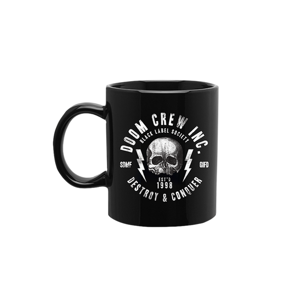 Doom Crew Inc. Destroy & Conquer Black Coffee Mug